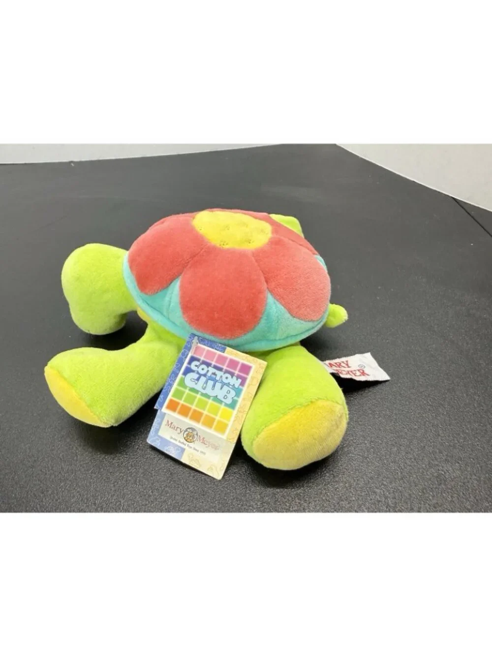 Vintage 1998 Mary Meyer Cotton Club Flirtle Turtle Plush Flower Shell 7 Inch